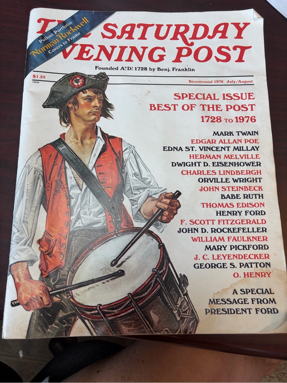 Saturday Evening Post Bicentennial 1976 Magazine - Patriotic